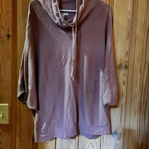 3/4 length hooded sweater